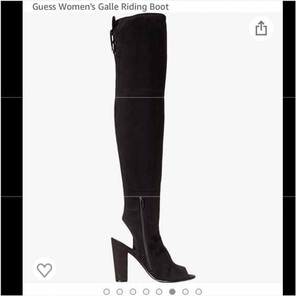 New Guess Black Galle Over the Knee Boots Taylor Swift Reputation Era - Picture 6 of 8